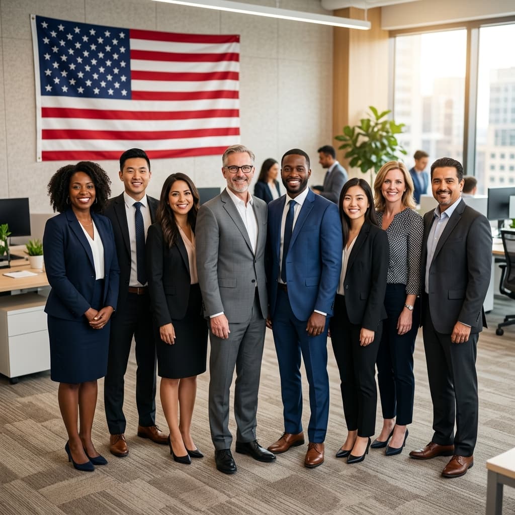 US Recruitment company gathering